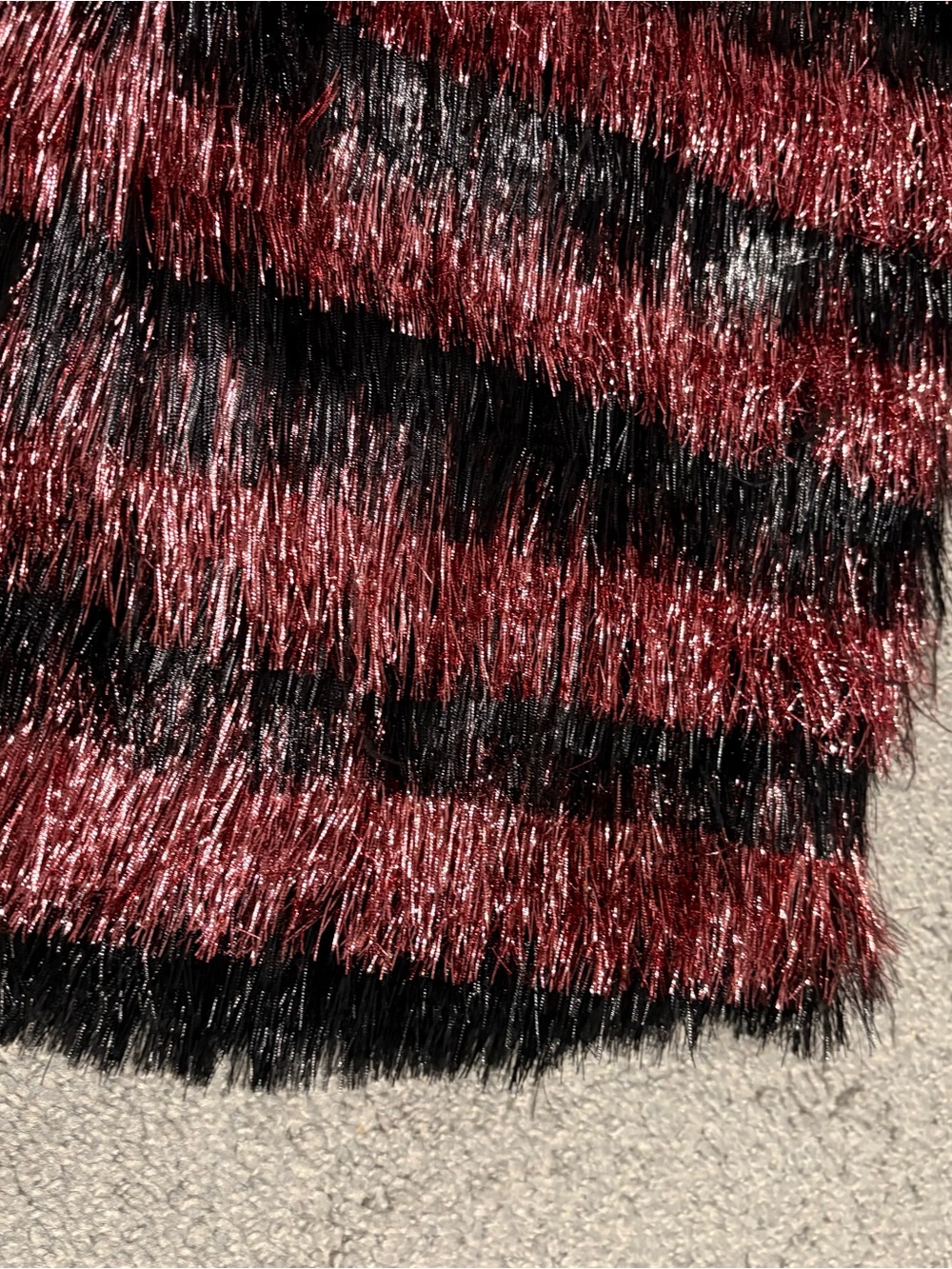 Burberry New Metallic Eyelash Fringe Dress Size 42 US S/M Runway Red Carpet - Picture 8 of 16